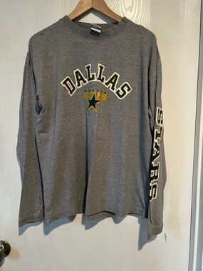 NHL Dallas Stars Men’s Athletic Grey Hockey Long Sleeve Size XL